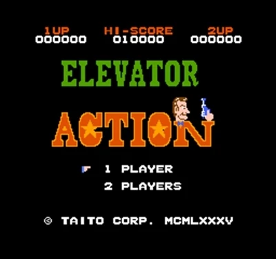 Elevator Action Region Free 8 Bit Game Card For 72 Pin Video Game Player