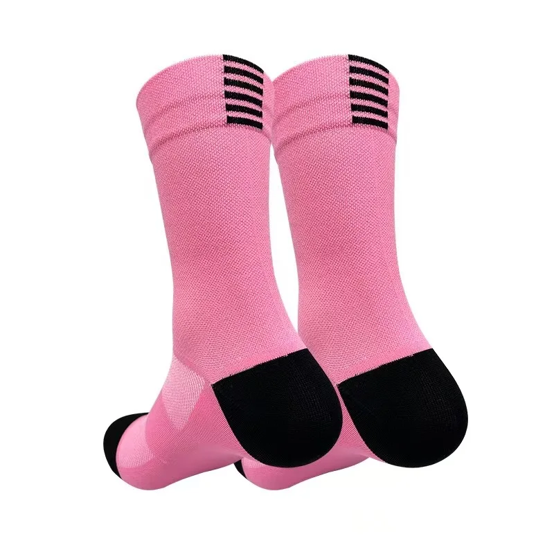 WRELS 1/2/3 Paar Radsocken für Herren und Damen, Terry-Unterseite, gepolsterte Laufsocken, Fußgewölbeunterstützung, Basketball, Sport, Kompressionssocken – Detail 4