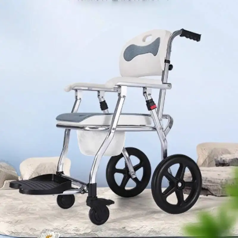 

Elderly Disabled Bathroom Chair Outdoor Tourist Designer Shower Stool Step Foot Portable Metal Silla Plegable Home Furniture