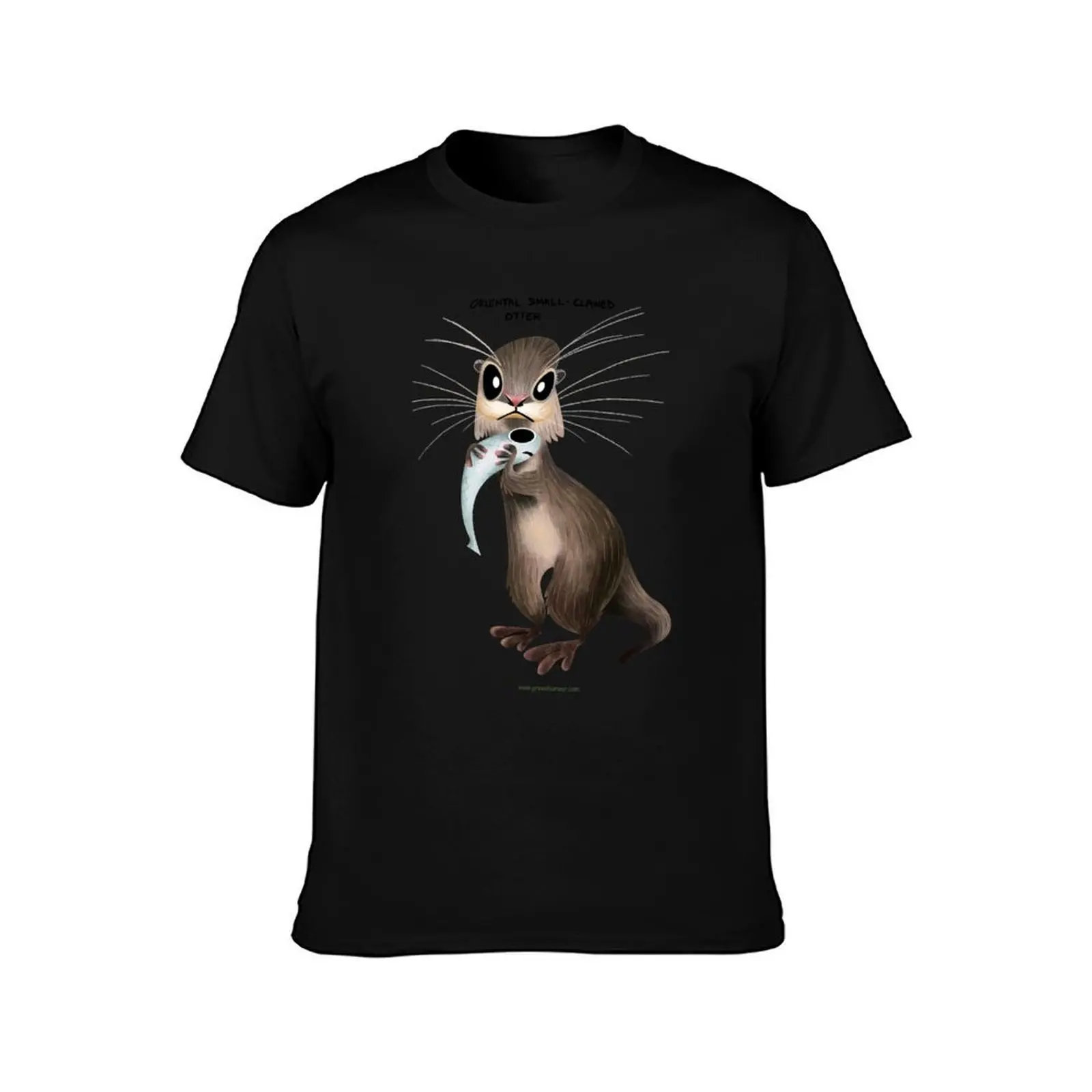 Oriental Small Clawed Otter T-Shirt Running Performance Short Sleeve Tee T-Shirt