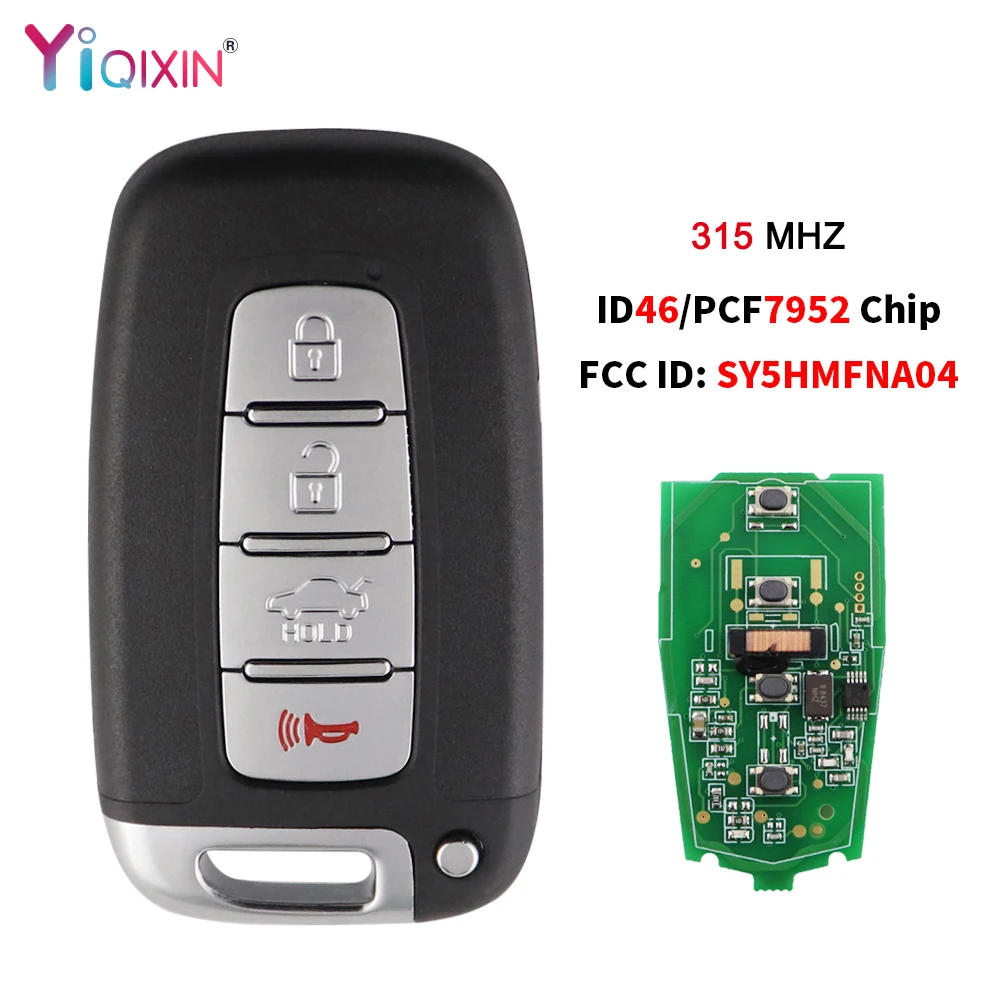 YIQIXIN ID46 7952 315MHz Remote Car Key For Hyundai Elantra Genesis Veloster Equus Tucson Sonata For Kia Forte Borrego Sorento