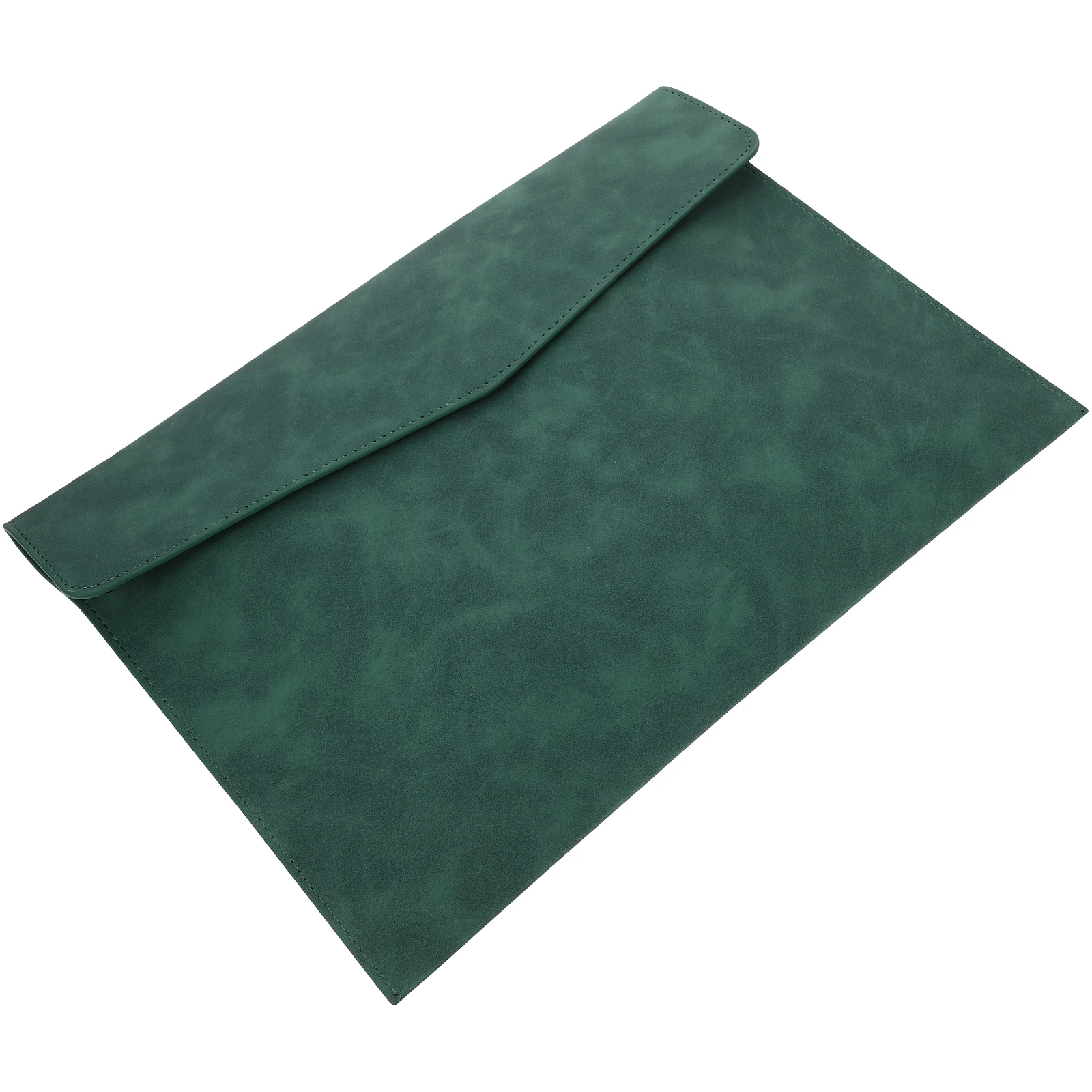 

A4 Faux Document Bag Green Briefcase Portable File Folder Storage Pouch For Documents Cards Passports Money Certificates