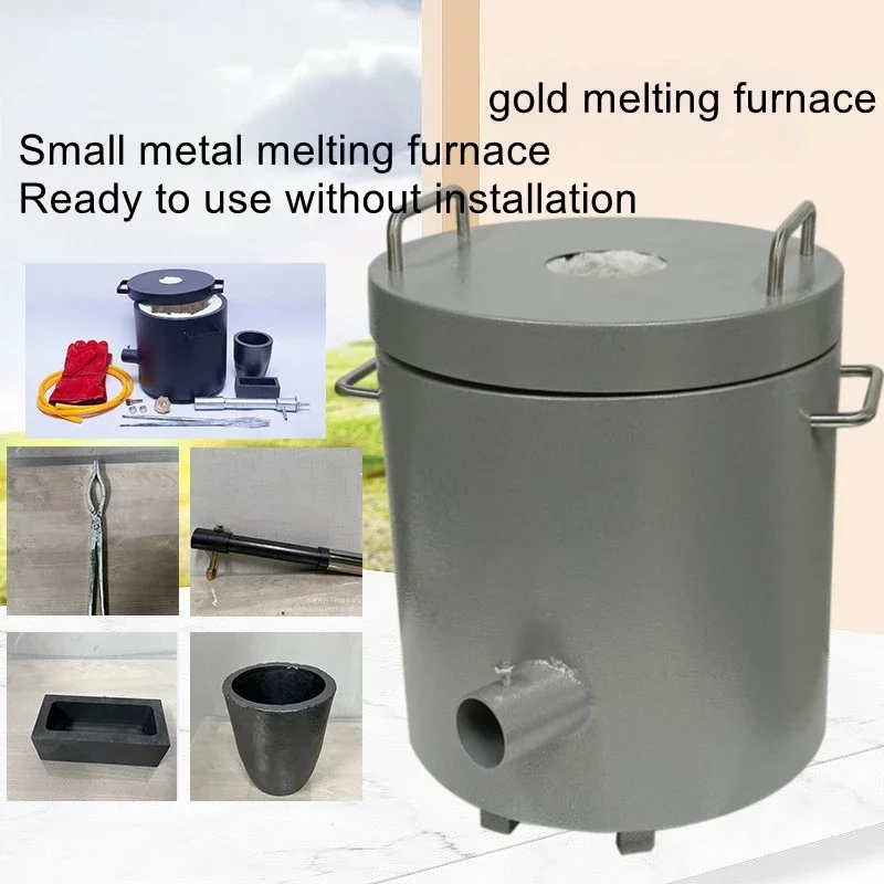 HY Compact High-Temperature Melting Furnace for Casting and Smelting Gold, Silver, Copper, Aluminum, Tin, and Platinum Metals