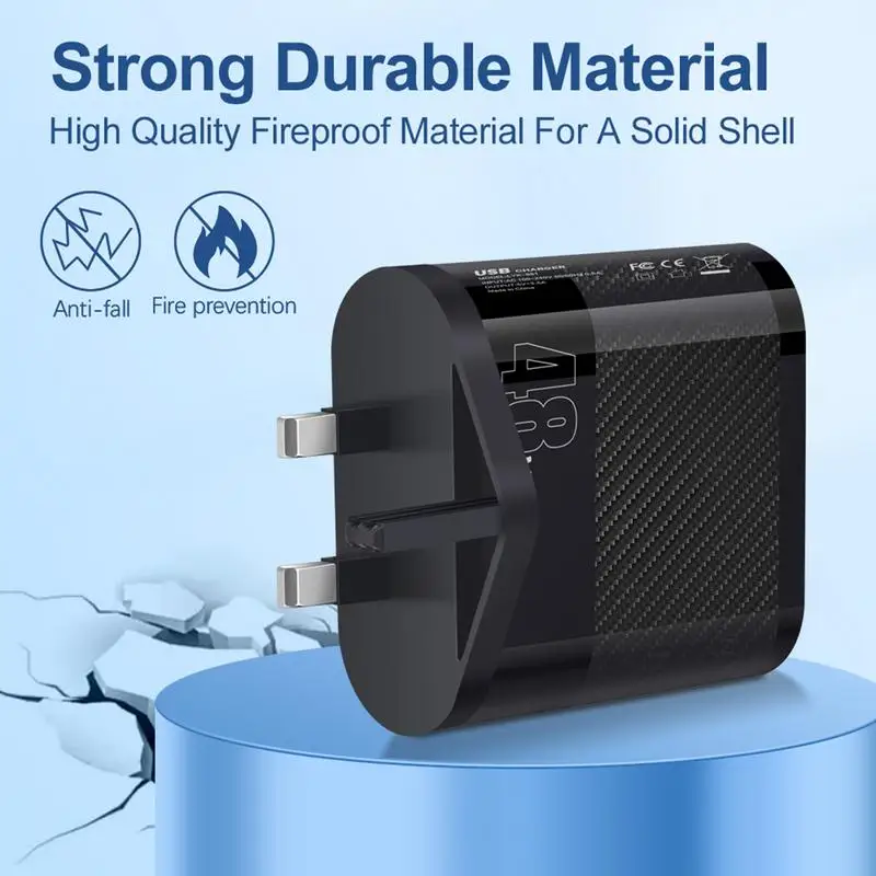 Carregador Multifuncional Portátil USB Multiport, Bloco de Carregamento do Telefone, 6 USB A, Carregamento Rápido, Acessórios para Celular