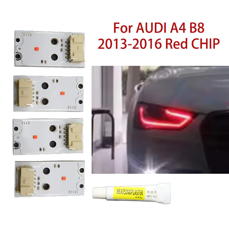

1pair For AUDI A4 B8 2013-2016 Red Car Hernia Headlight DRL Chip Angel Eyes light modification Car headlights Ballast chip