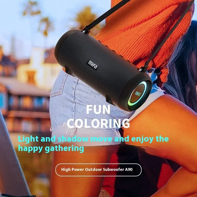 Mifa A90 Bluetooth Speaker Outdoor Camping Subwoofer Loud Volume Portable Wireless Speaker High Sound Quality High Power Speaker