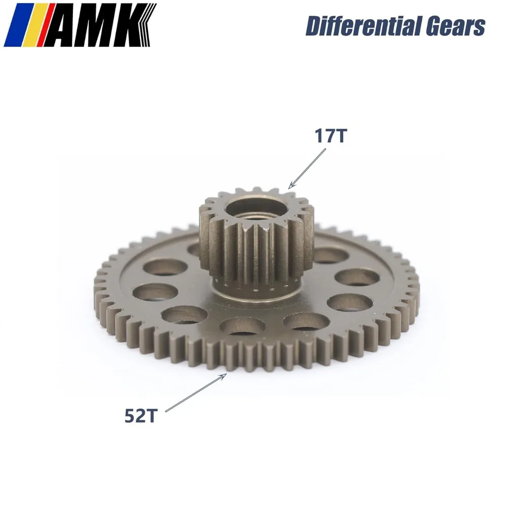 Aluminium 17T-52T Teller Versnellingen TBF1752 Differentieel Versnellingsbak voor Tamiya Blackfoot Monster Beetle 1/10 RC Monster Truck BF MB