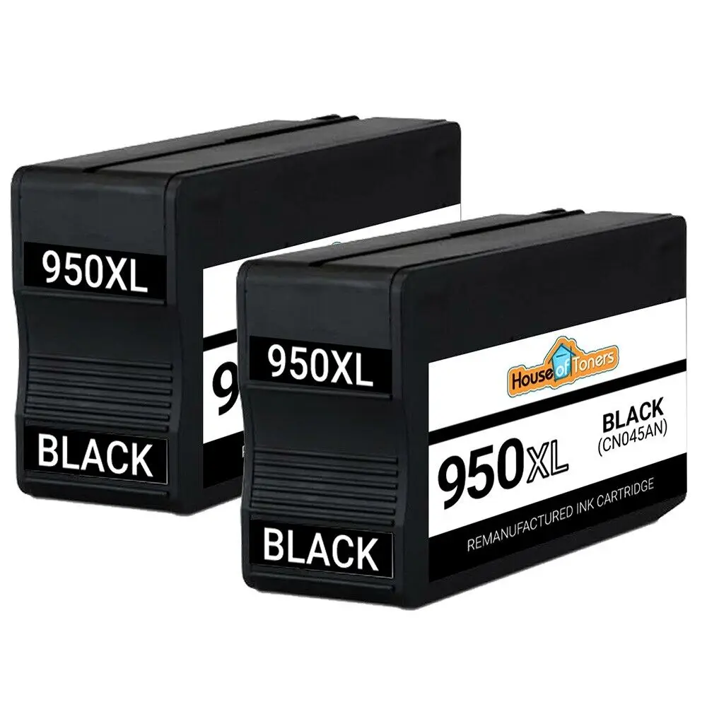 Cartuchos de tinta CN045AN para impresora HP Officejet Pro 8615 8620 8625 8630, color negro, 2pk, 950XL