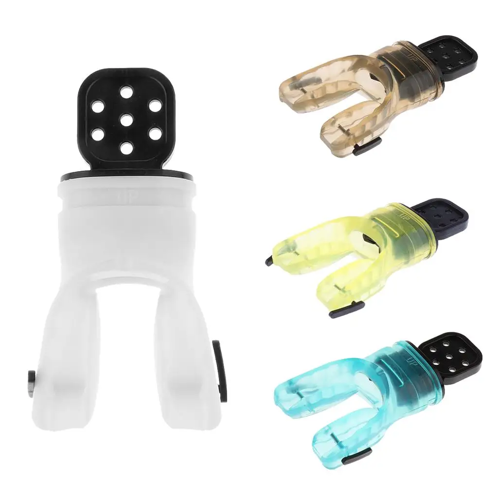 Durable Silicone Bite Mouthpiece Scuba Diving Regulator Underwater Mouthpiece Customizable Fit for Marine Sports Gear