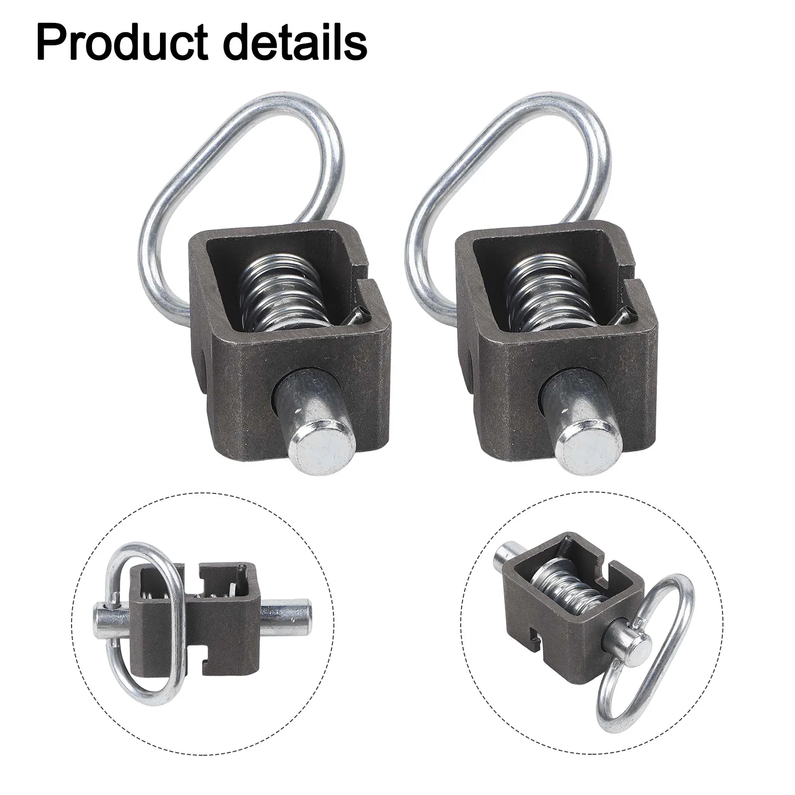 

Metal Latch Assembly Spring Lock Assembly Gray And Silver Easy Install Trailer Latch Kit Versatile Trailer Application