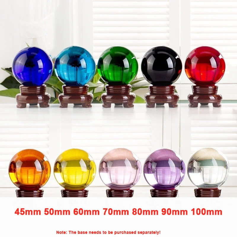 1Pcs Clear Acrylic Crystal Ball Lens Ball 45-100mm Solid PMMA Sphere Home Office Table Decor Paperweight Gift Photography Props