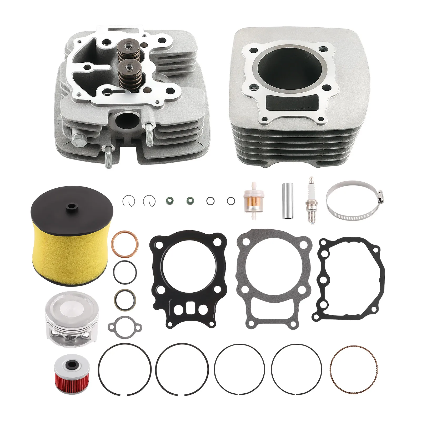 

Cylinder Head Piston Top End Rebuild Kit for Honda Rancher 350 TRX350 2000-2006