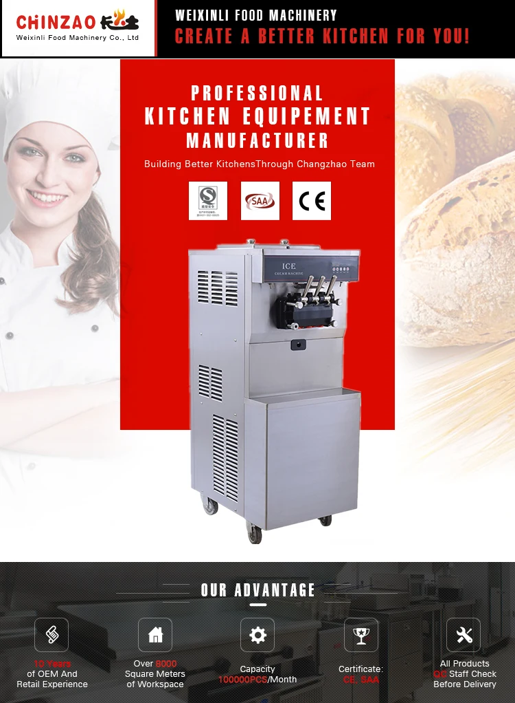 Soft Ice Cream Machine Ice Cream Making Machine