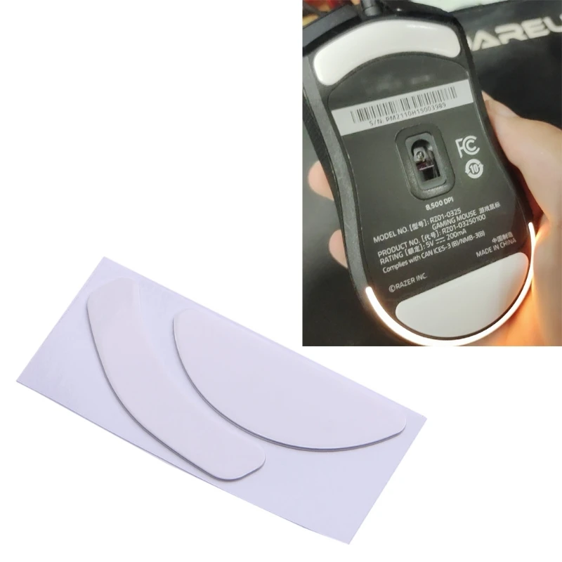 1Pack Mouse Feet Pedal for Razer Viper Mini Mouse Replacement Mouse Feet Glides Curve Edge Mouse Feet Sticker