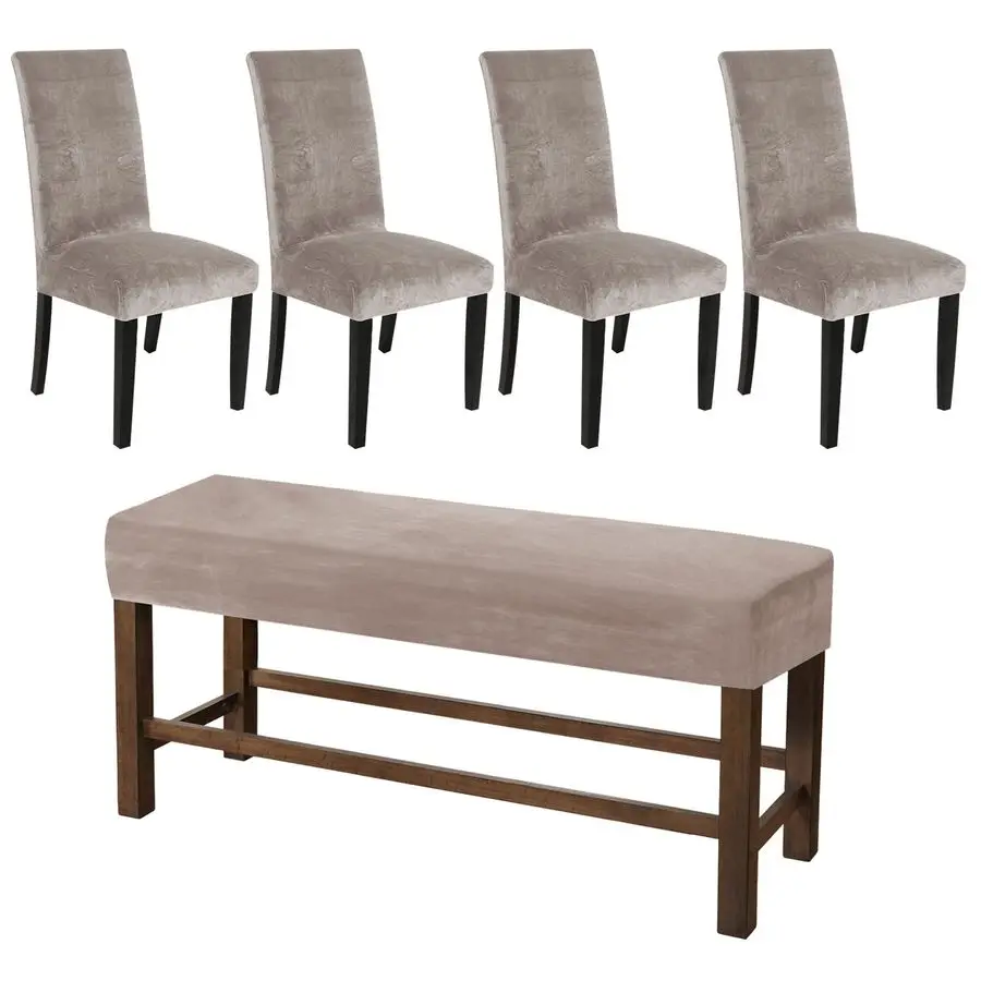 

Чехол для стула в столовую, велюровый, моющийся, для стула Parsons, съемный, защита сиденья для столовой и отеля