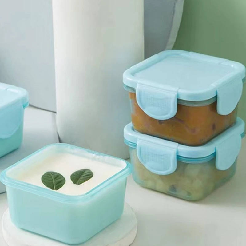 Baby Storage Container Thickened Sealed Box 60ml Dispenser Freezer Container Jars Kid Snacks Box Leakproof