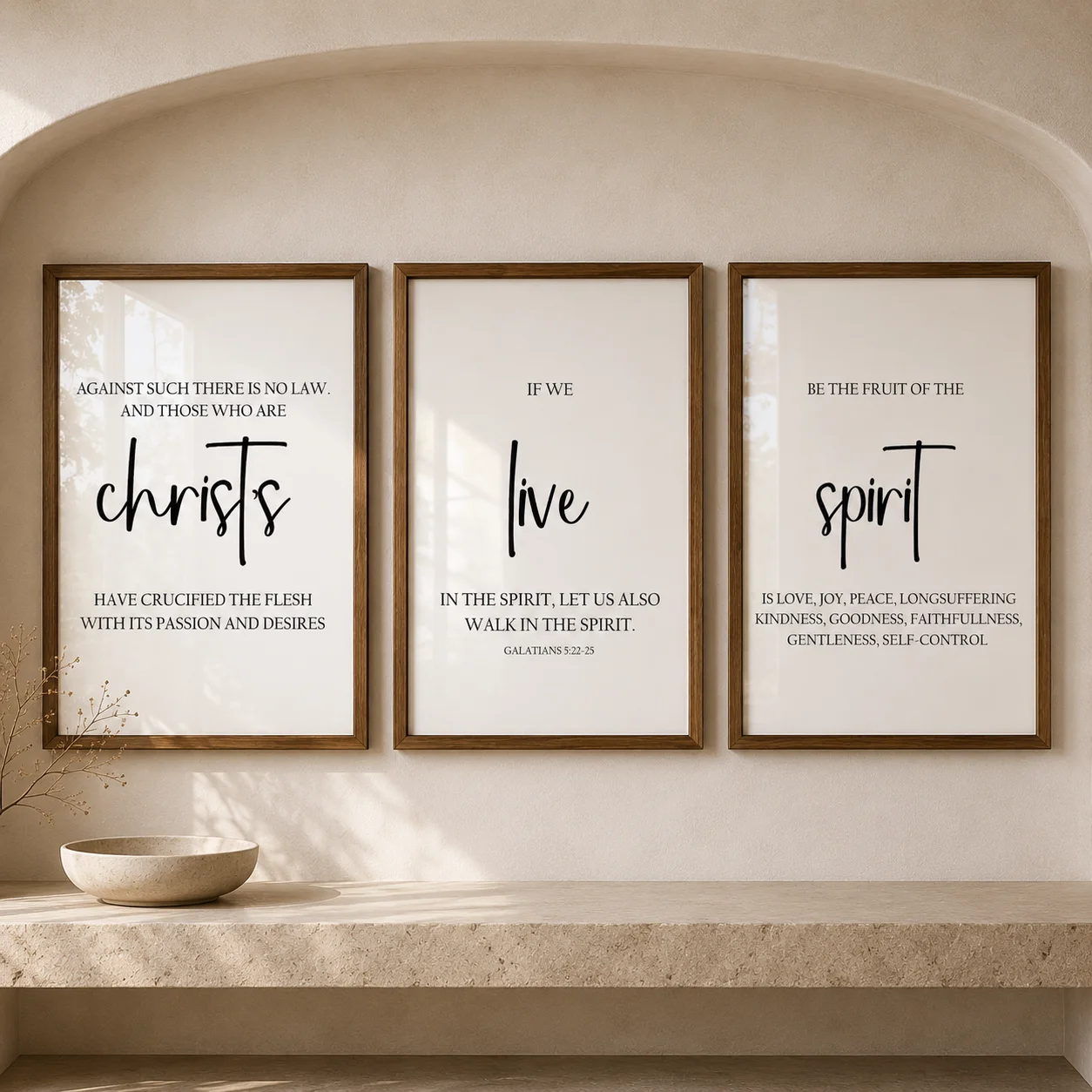 Christian Bible Verse Wall Art, Nordic Motivational Quote Canvas Painting, Minimalist Print for Office Living Room Bedroom Décor