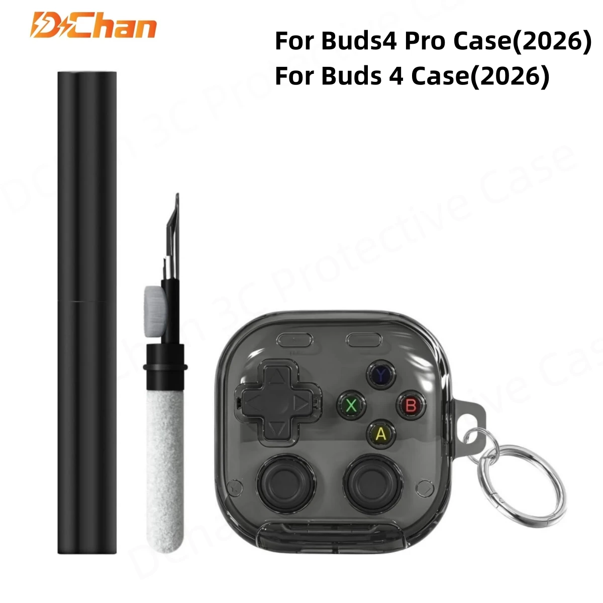 2026 Clear 3D Game Cover For Samsung Galaxy Buds 4 Pro /Buds 4 Case Cover Phone Stand designed For Galaxy Buds 4 Pro Buzz4 Case