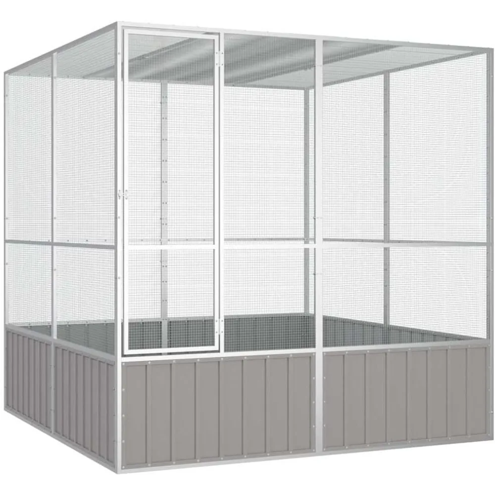 

Bird Cage Gray 84.1"x85.6"x83.3" Galvanized Steel