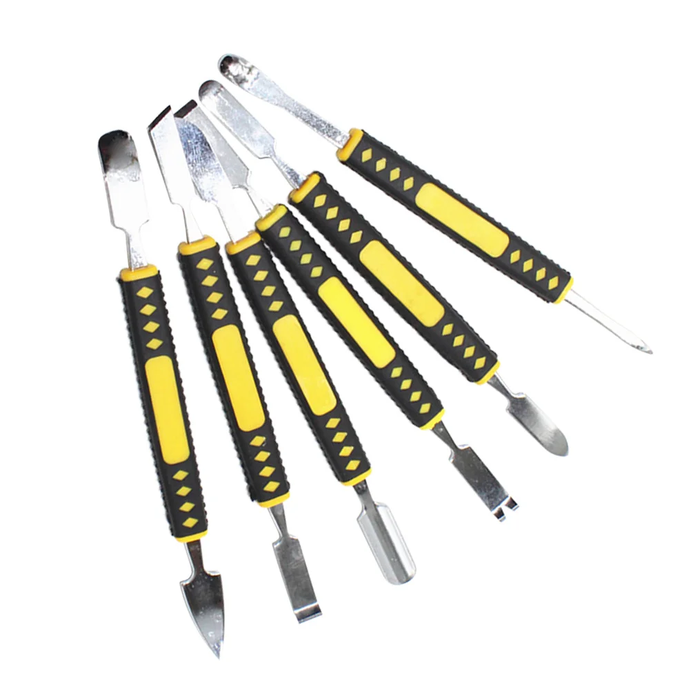 

6Pcs Professional Crowbar Set for Electrical Maintenance Work Durable Steel Bar for Laptops Phones Bar