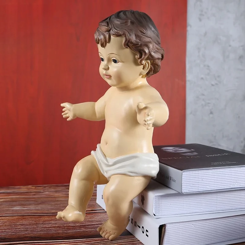 Cross-border Supplier 40CM High Classical Christmas Doll Ornament Christmas Gifts Decorative Resin Crafts