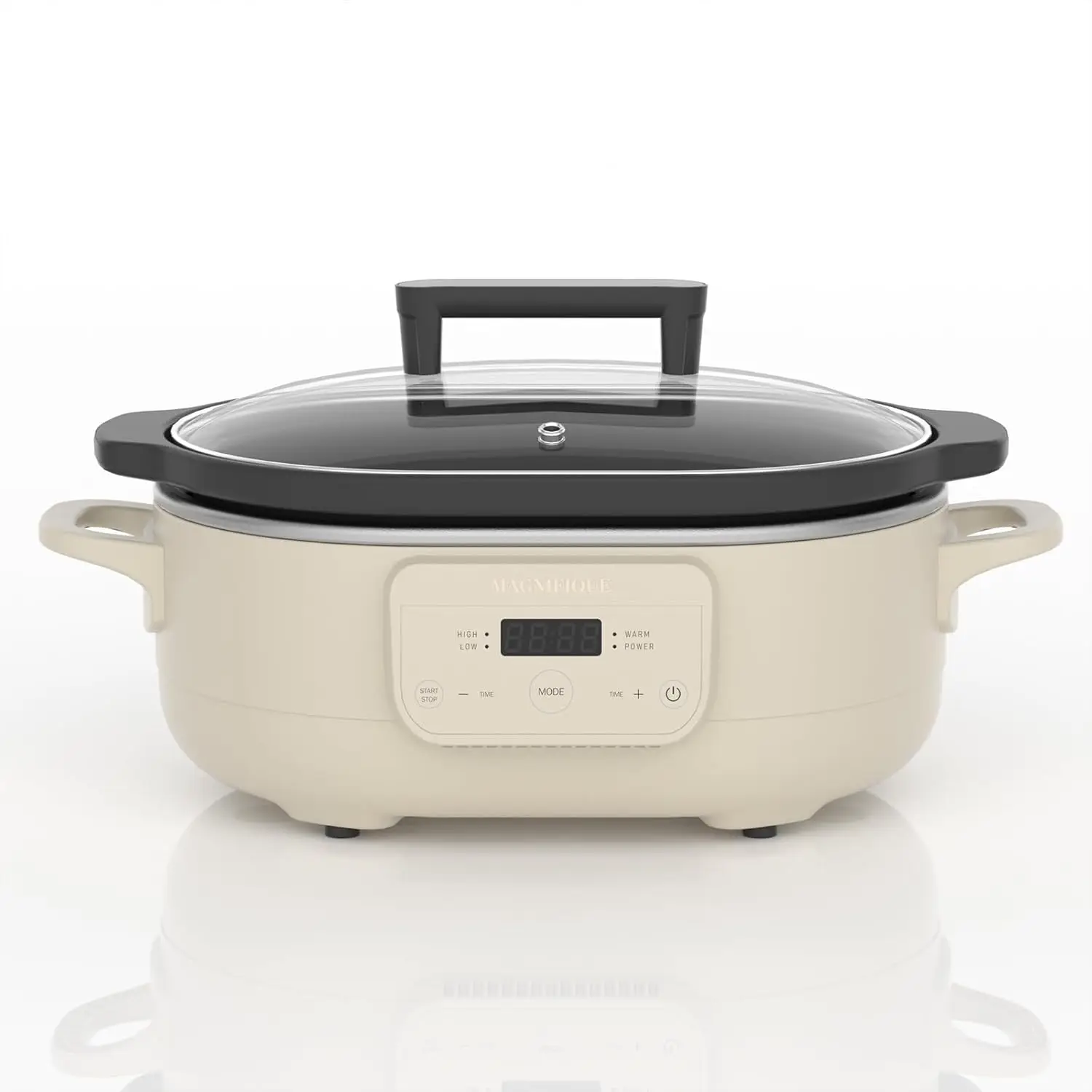 6 Quart Programmable Slow Cooker Removable Healthy Nonstick Pot - Small Kitchen Appliance for Family Dinners - Serves 6+ People