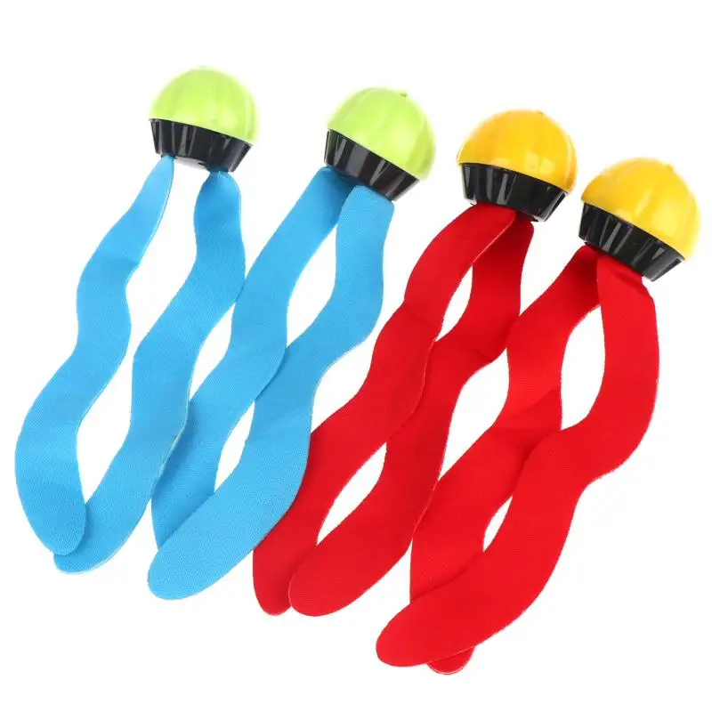 4PC Underwater Diving Seaweed Toys Random Color Pool Training Game Tail Floats Up Breath Hold Practice Learn to Swim Summer Play