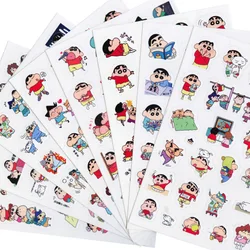 Crayon Shinchan Anime Cartoon Expression Decoration Laptop Hand Account Mobile Phone Album Stationery Transparent PVC Stickers