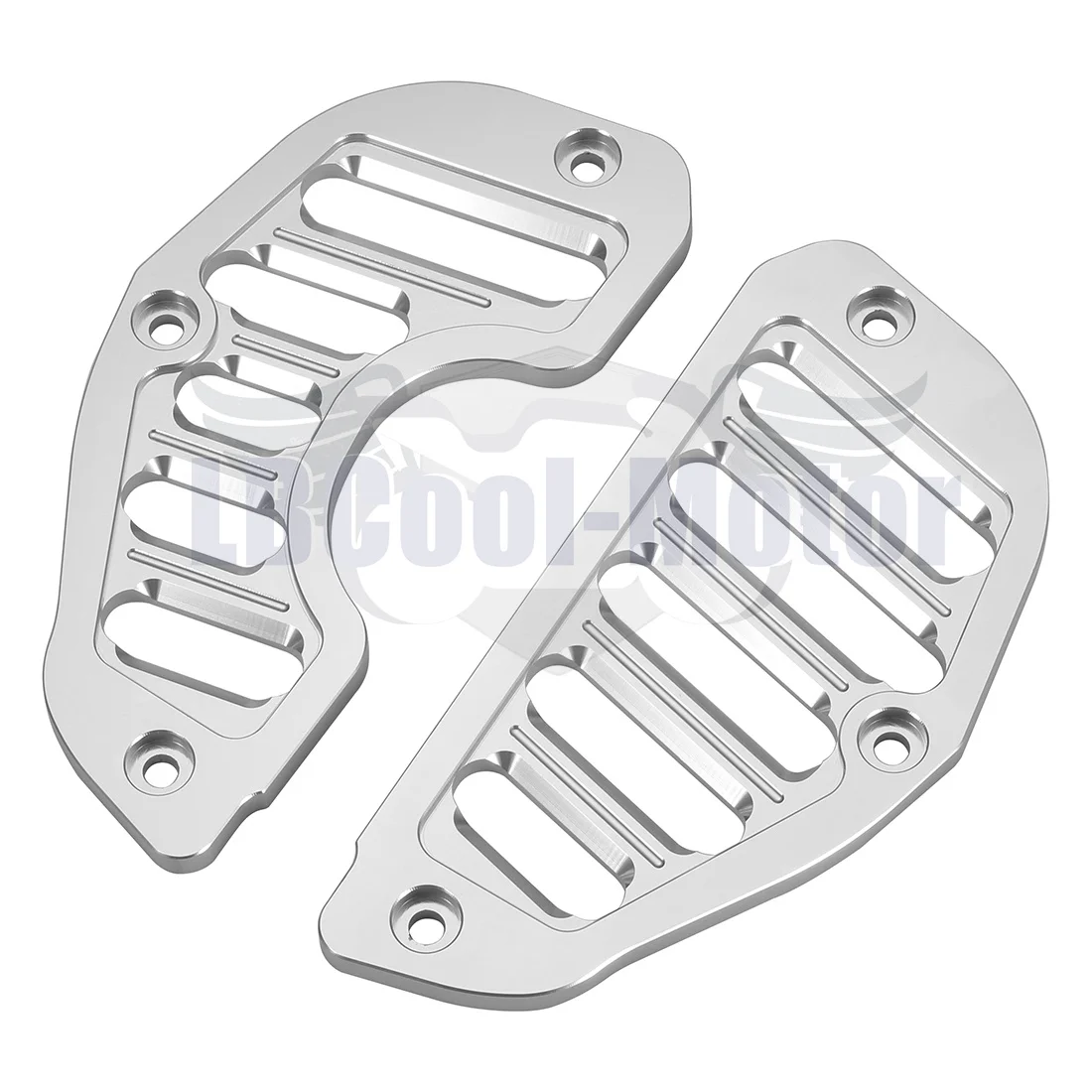 Juego de cubiertas de conducto de aluminio plateado/dorado para YAMAHA V-max1200, 1986-2007, 1987, 1988, 1989, 1990, 1991, 1992, 1993, 1994, 1995,