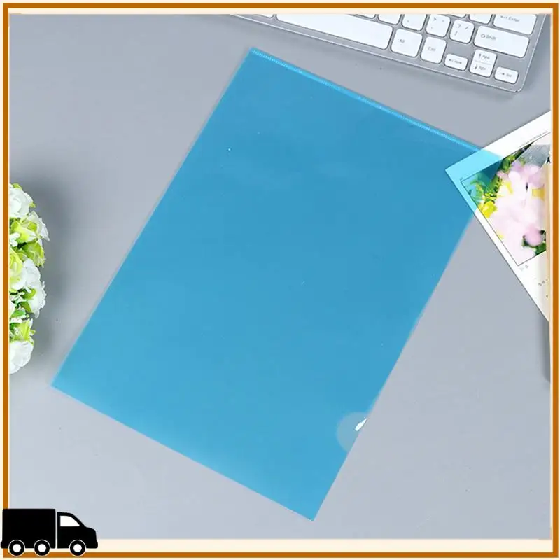 A35M-100Pcs Plastic Folders A4 Sleeves Wallets For Protection Files With Top & Side Open Sleeves For A4 Paper Work Office