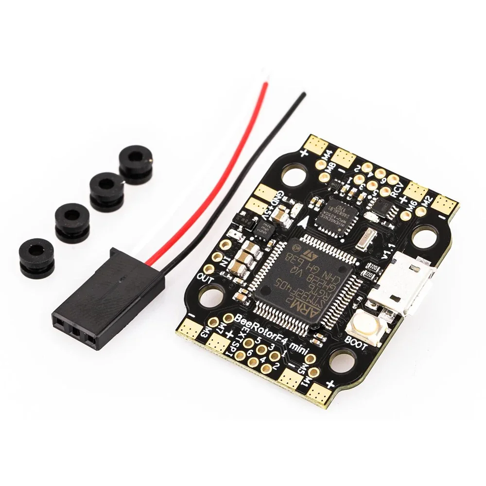 

BeeRotor Mini F4 Flight Controller Board w/ BF OSD Built-in PDB BEC for FPV Racing Quadcopter drone AIO RCtimer