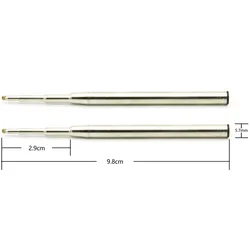 3.88 in / 98 mm Long Ballpoint Ink Refill To Fits For Montblanc Mont blanc P164 PN:116190 124493 Tip:1.0mm Ballpoint Ballpen