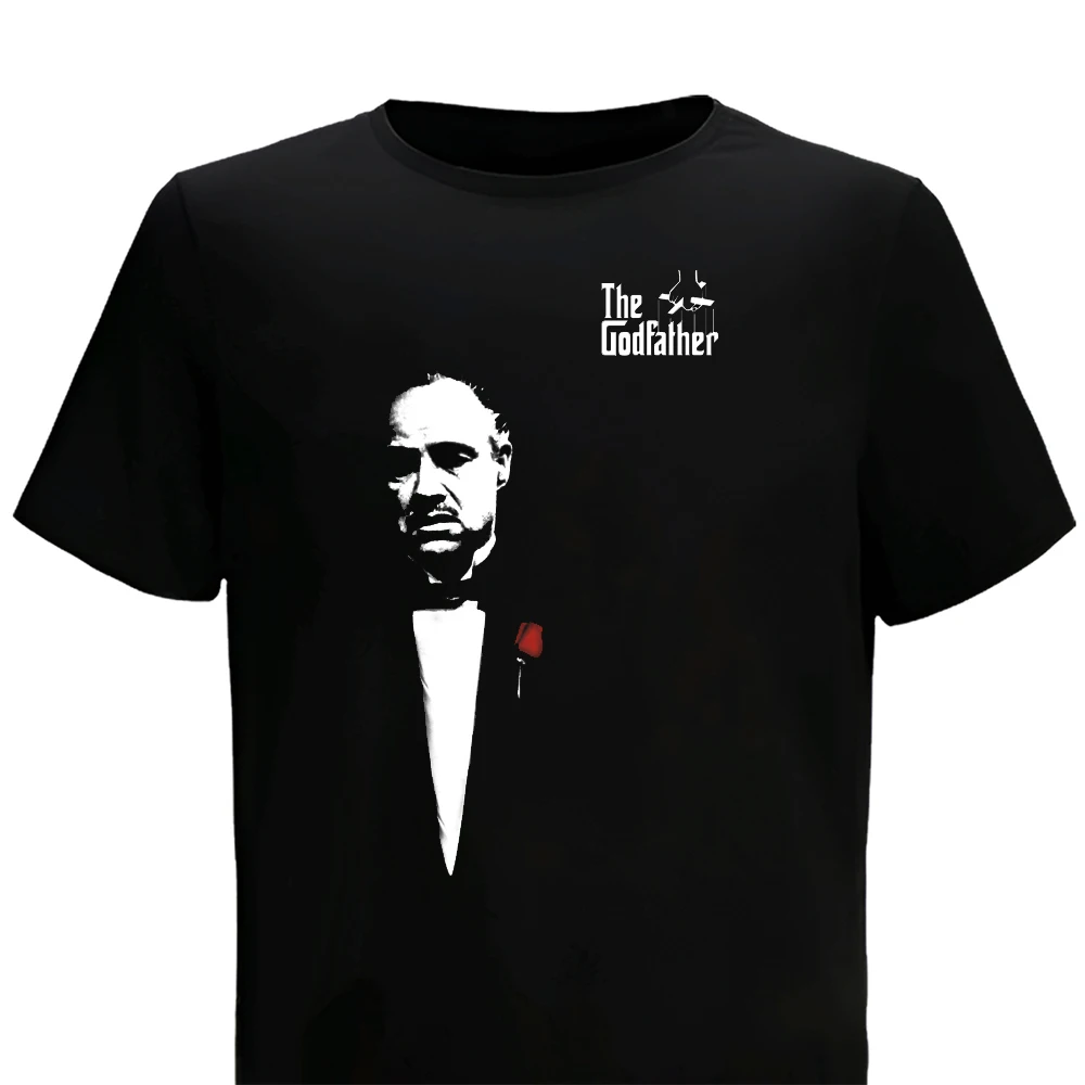 T Shirt Man The Godfather 1972 Movie Summer Casual Printing Short Comfortable O-neck