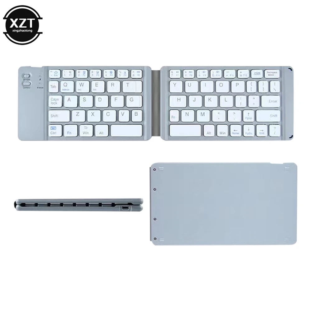 Portable Light-Handy Mini Wireless Bluetooth Folding Keyboard,Foldable Wireless Keypad for IOS/Android/Windows ipad Tablet phone