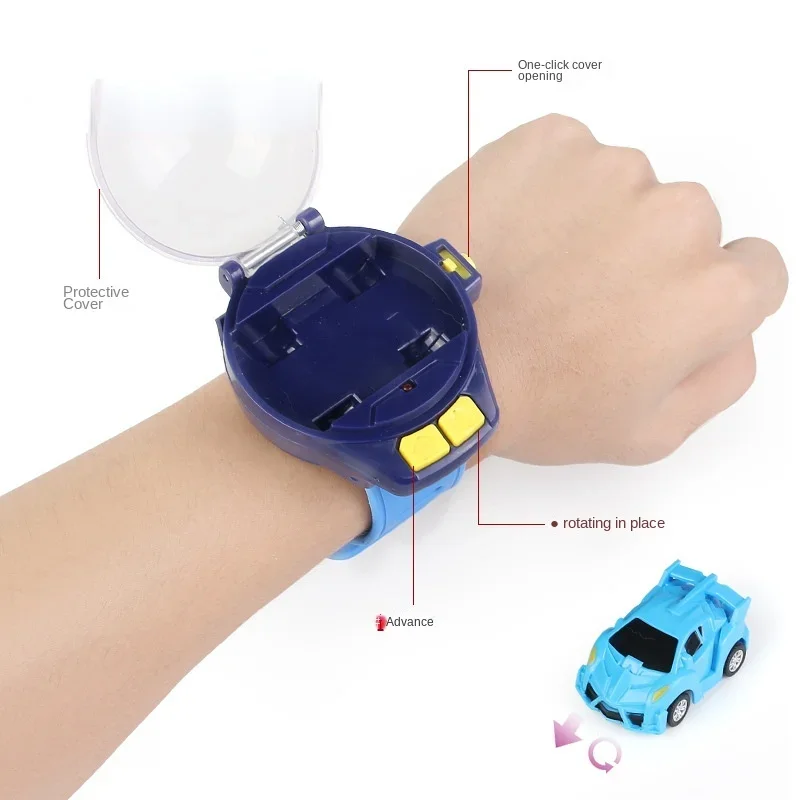 Mini montre électrique de course 2.4G, voiture télécommandée, véhicule Portable, jouets pour enfants, cadeaux de noël, jeu d'interaction Parent-enfant