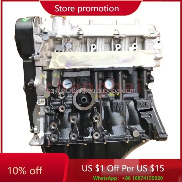 Excellent Quality Engine SQR472 1.1L Engine Long Block for Chery QQ3 QQ6 Q22 YOYO UTV