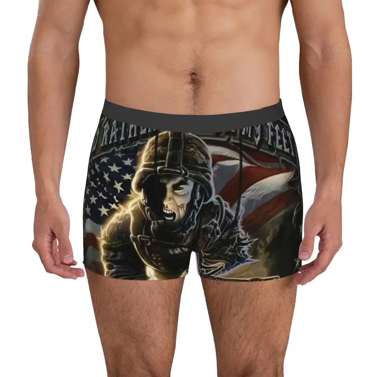 

Patriotic Clothing Underpants Breathbale Panties Male Underwear Print Shorts Boxer Briefs