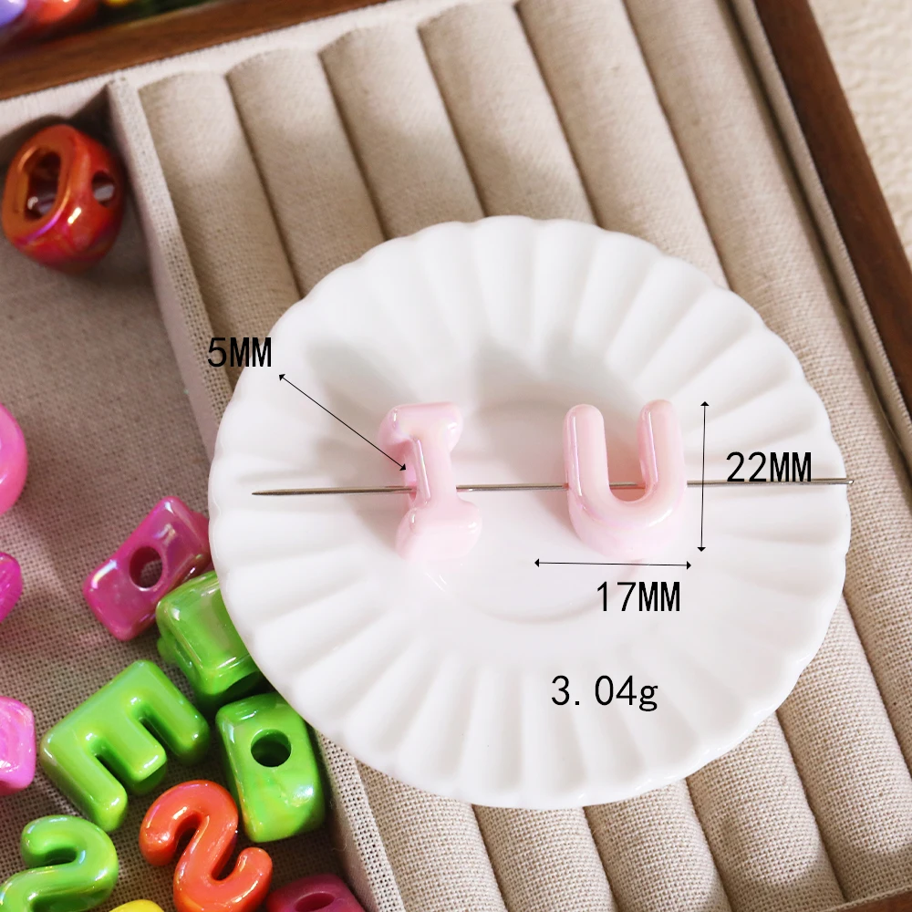 Сердечный дизайн 150 шт. 17*22 мм DIY необычные бусины/эффект AB/форма буквы/акрил/ручная работа/фурнитура и компоненты для ювелирных изделий # 19105