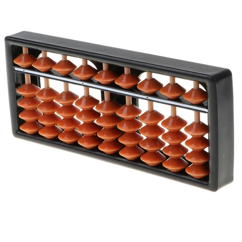 Abacus Chinese Abacus Arithmetic Abacus Wood 9 Digits Calculation Tool