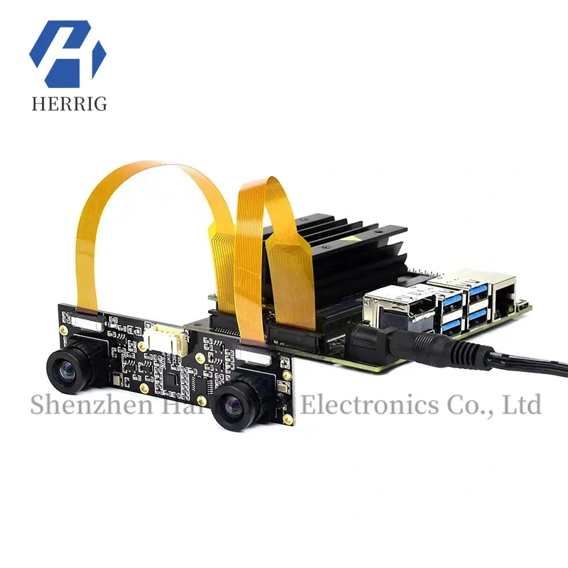 Kamera Stereo MicroSnow Raspberry Pi 5 NVIDIA B01 IMX219 Visi Stereoskopik Visi Kedalaman