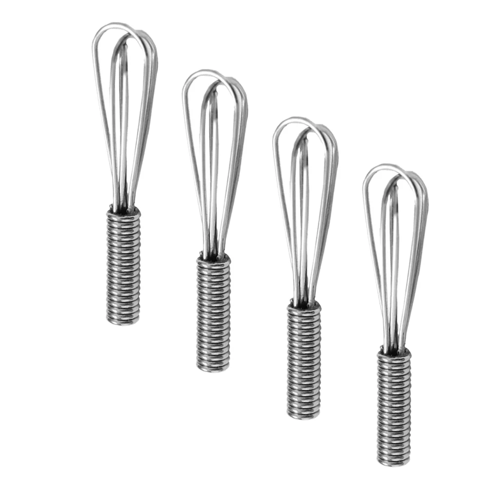 4 Pcs Miniature Food Toy Egg Whisk Scene Accessory Decorations House Stainless Steel Model Micro