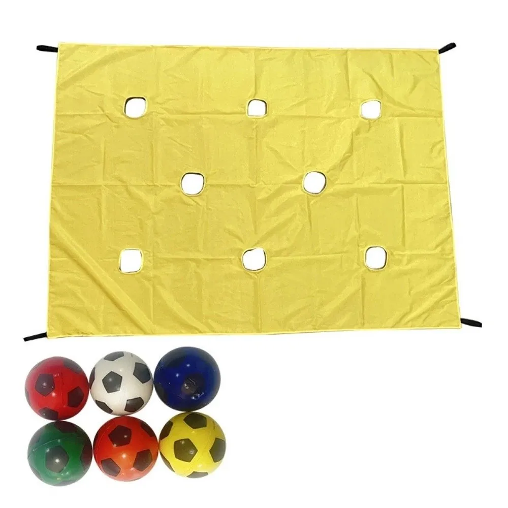 

Тент-полотно из Оксфордской ткани с 8 отверстиями для игры в мяч, прочный, для совместных игр и командных мероприятий