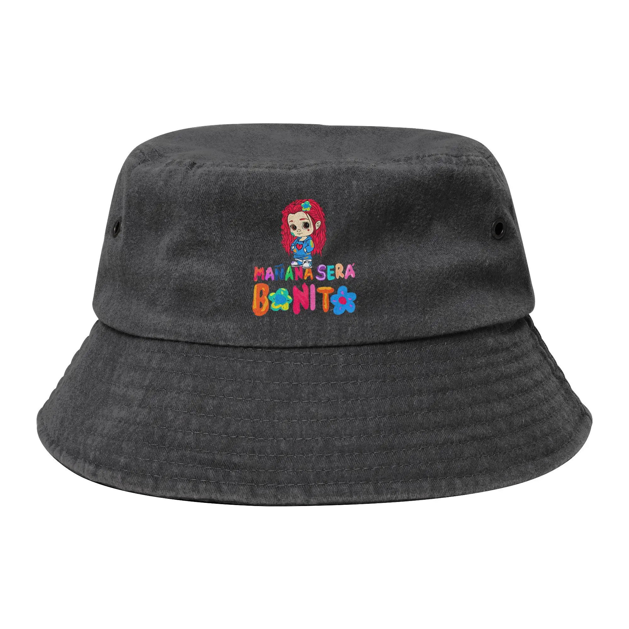 Karol G Alphabet Cute Bucket Hats for Unisex Travel  Manana Sera Bonito Distressed Cotton Field Hat for Outdoor Fishing Caps