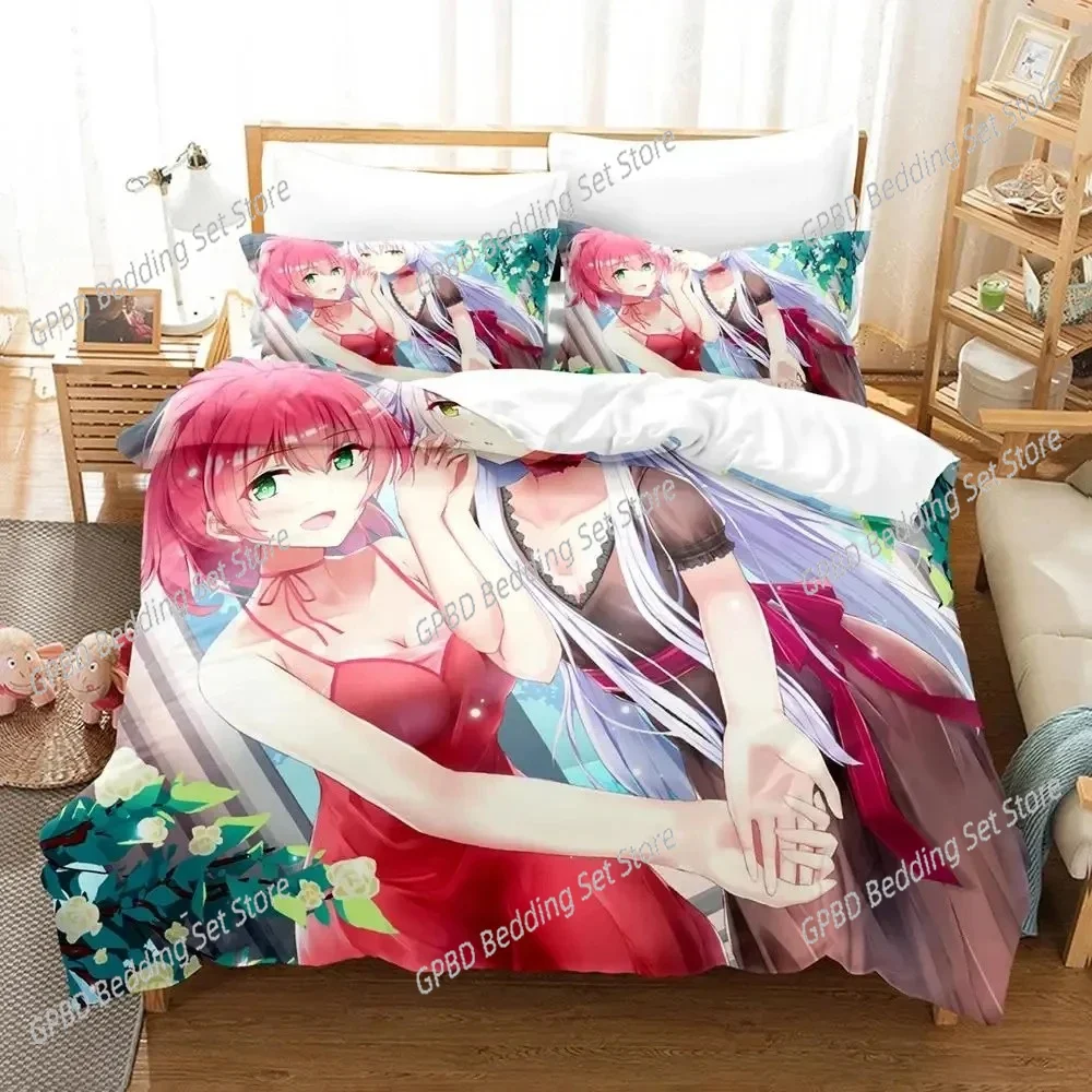 

Anime Legend of Heroes Bedding Set Single Twin Double Queen King Cal King Size Bed Linen Set
