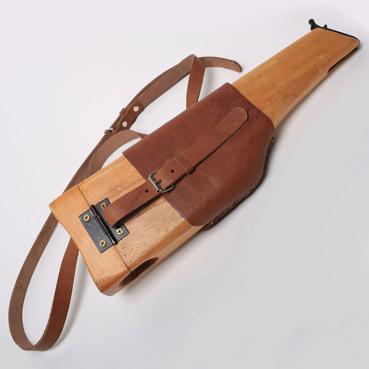 

WW2 GERMAN MAUSER M712 WOOD BROOMHANDLE SHOULDER HOLSTER BUTT STOCK