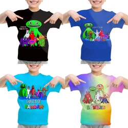 Kids Game Garten Of Banban T Shirt Banban Garden O-Neck Tshirt Cartoon Tops Tees Children Anime T-shirt Summer Clothes Camiseta