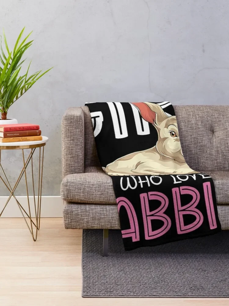 Animal Lover Women Bunny Just A Crazy Girl Who Loves Rabbits T-Shirt.png Throw Blanket Luxury St Soft Big Sofa Throw Blankets