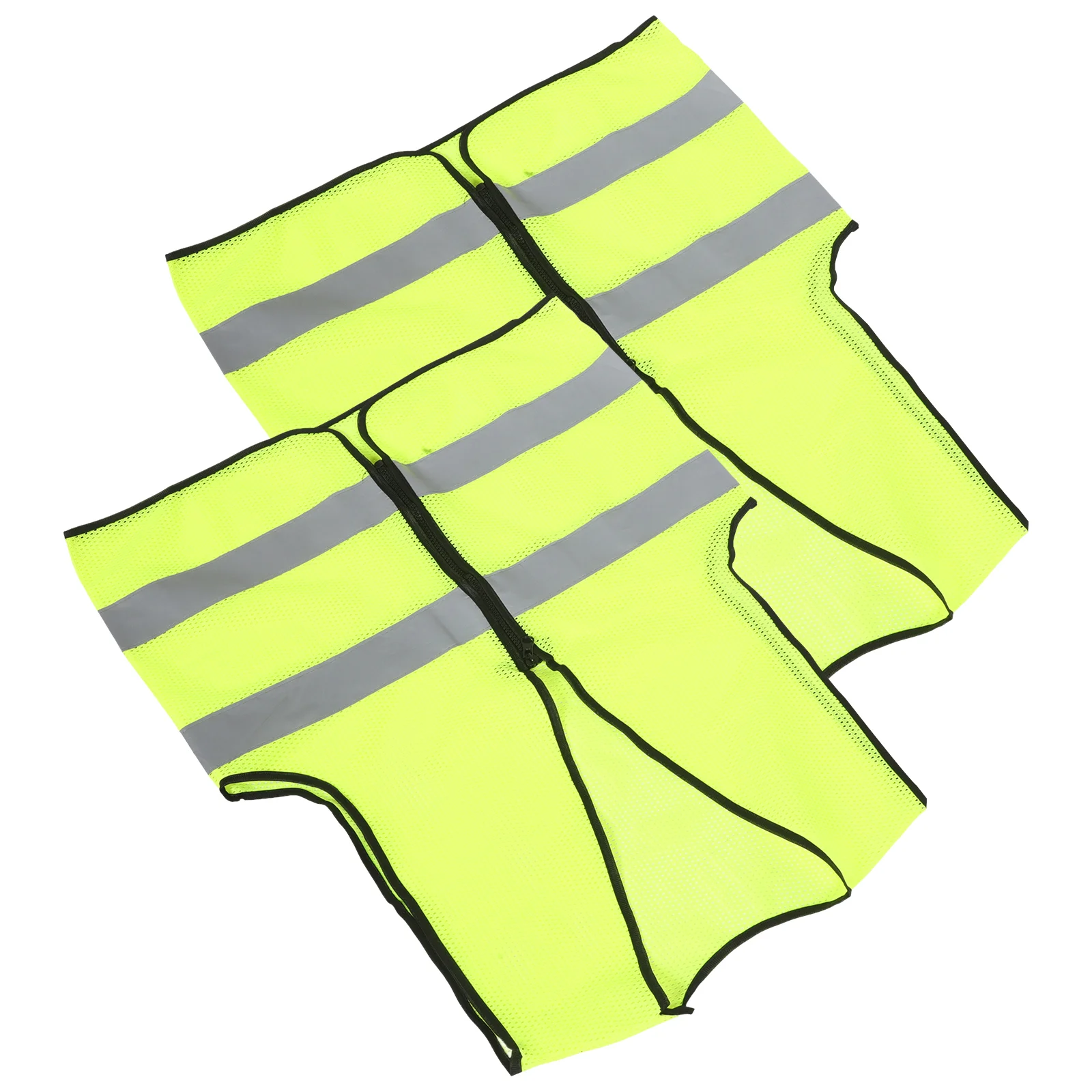 2 Pcs Reflective Vests Construction High Vis Neon Traffic Safety Clothing Padded for Baby Kids Child