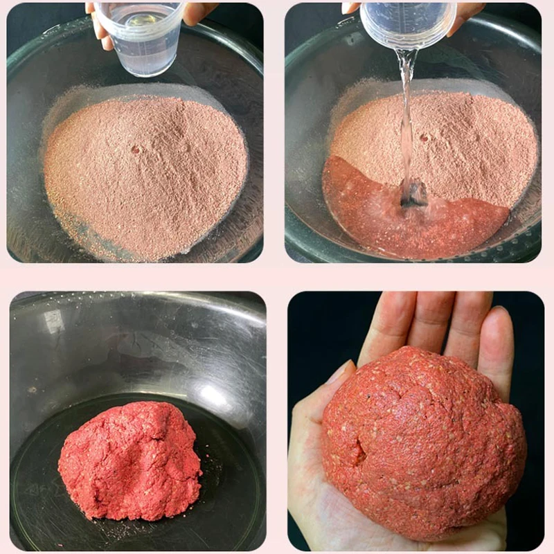Stream Gluten Fischköder Ohne Waschformel Langanhaltender Hakenhalter Roter Maden-Lockstoff für Süßwasser Fluss See Angeln Schnellhaken – Detail 6