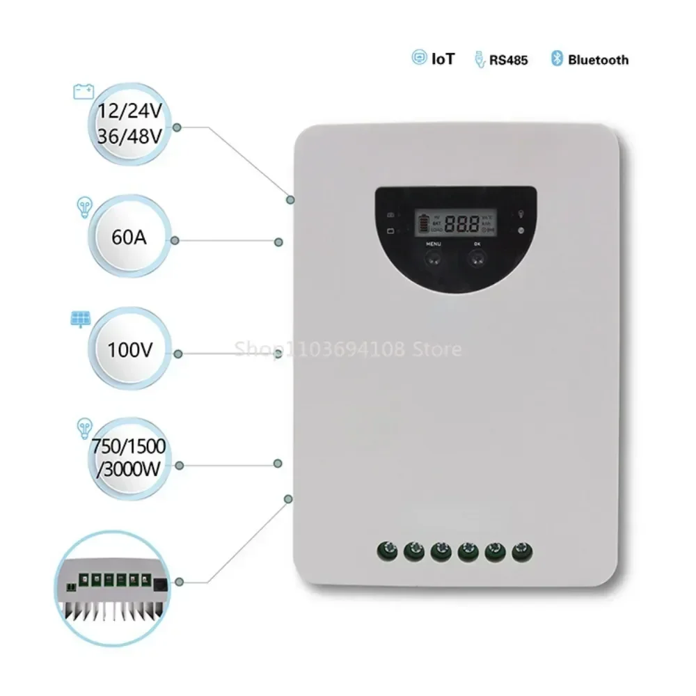 MPPT Solar Controller Street Lamp RV Controller in Stock Wholesale Solar Panel Controller